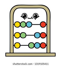 cute cartoon of a abacus