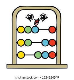 cute cartoon of a abacus