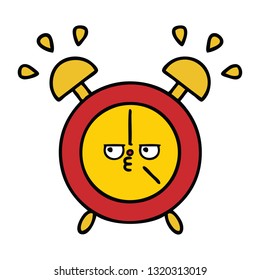 cute cartoon of a alarm clock