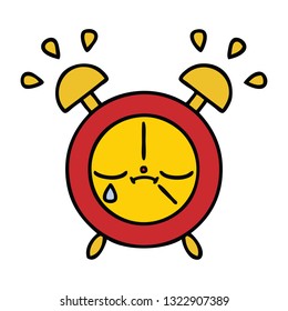 cute cartoon of a alarm clock