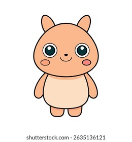 Cute Cartoon Animal Characters | Kawaii Style Vector Illustration Set