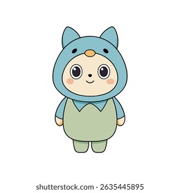 Cute Cartoon Animal Characters | Kawaii Style Vector Illustration Set