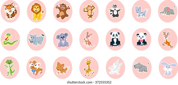 Cute Cartoon Animal Stickers