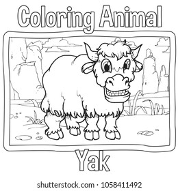 Cute Cartoon Animal Stroke Outline Vector