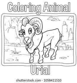 Cute Cartoon Animal Stroke Outline Vector