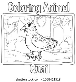 Cute Cartoon Animal Stroke Outline Vector