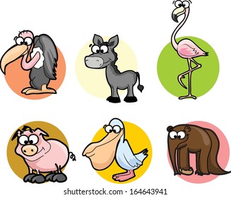 Cute cartoon animals