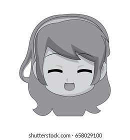 cute cartoon anime chibi girl image