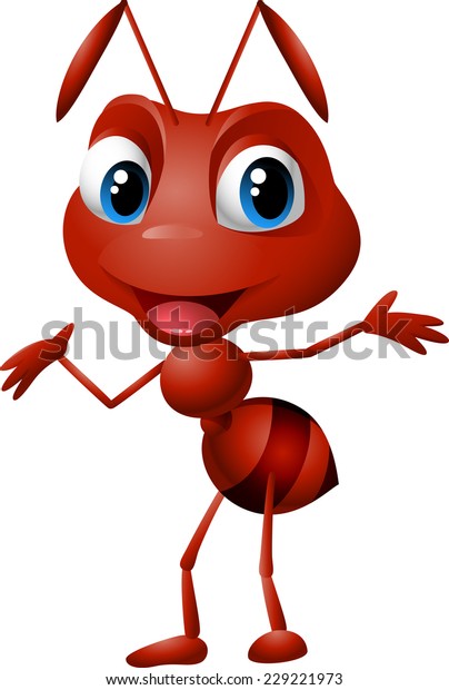 Cute Cartoon Ant Stock Vector (Royalty Free) 229221973 | Shutterstock