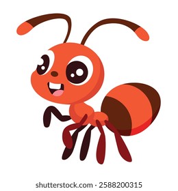 Cute Cartoon Ant Character for education theme