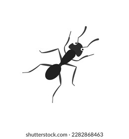 Cute cartoon ant vector on a white background