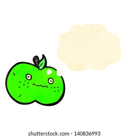 manzana de dibujos animados adorables