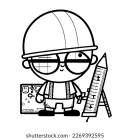 lindo cartografía Arquitecto vector svg