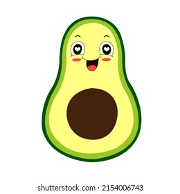 Ilustración de vectores aguacate de dibujos animados
