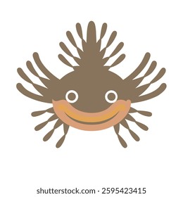 Cute Cartoon Axolotl Vector Illustration