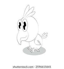 cute cartoon baby bird pictures for children to learn coloring
