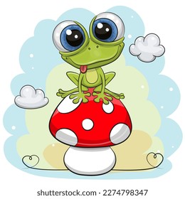 Cute Cartoon Baby Frog