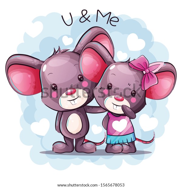 Cute Cartoon Baby Mouse Couple Stock Vector Royalty Free Cute Cartoon Baby Mouse Couple Stock Vector Royalty Free