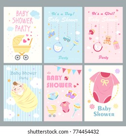 cute cartoon baby shower for your concept