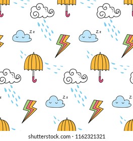Cute cartoon background suitable for fabric print