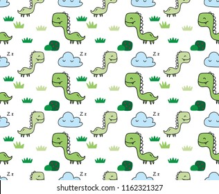 Cute cartoon background suitable for fabric print