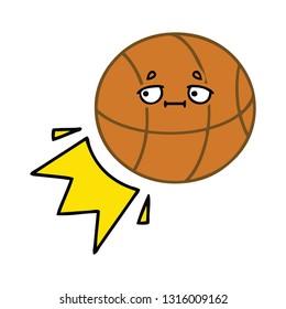 cute cartoon of a basketball