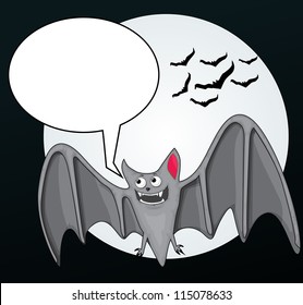 Cute Cartoon Bat