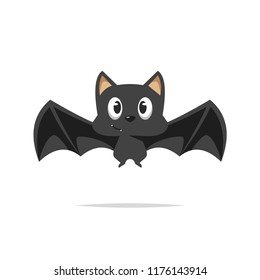 Cute cartoon bat vector