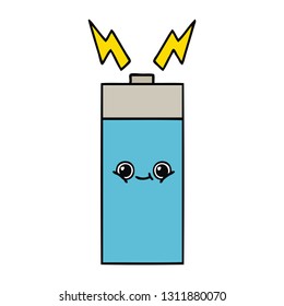 cute cartoon of a battery