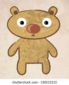 Cute cartoon bear eps10