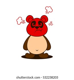 Cute cartoon bear mascot