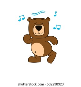 Cute cartoon bear mascot