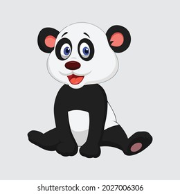 Cute cartoon bear vector design template. bear silhouette logo vector animals illustration
