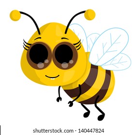 Cute cartoon bee