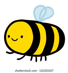 Cute cartoon bee illustration