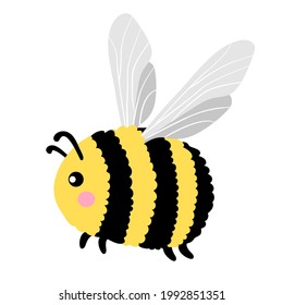 Abeja de dibujos animados. Ilustración vectorial. 