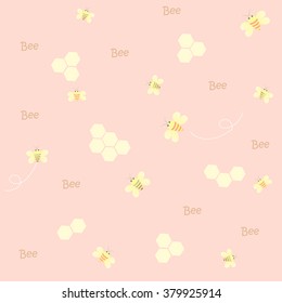 cute cartoon bee, vector illustration
