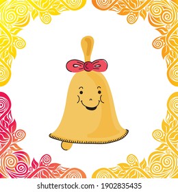 Cute Cartoon Glocke. Vektorgrafik