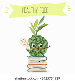 Cute  cartoon bergamot characters with different activities. Flat vector illustration, funny fruits. Organic food.