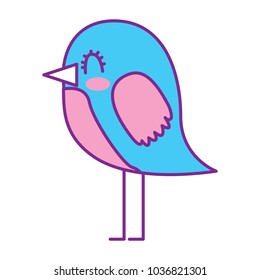 cute cartoon bird animal beauty