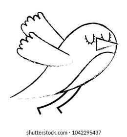 cute cartoon bird animal beauty