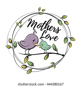 Cute  cartoon birds in vector