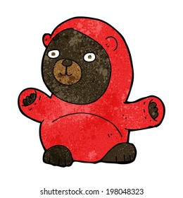 lindo oso negro de dibujos animados