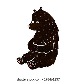 cute cartoon black bear