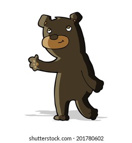 cute cartoon black bear