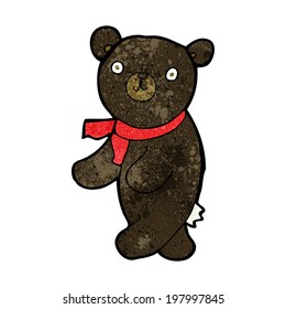 lindo dibujante de peluche negro