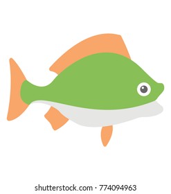 
Cute Cartoon Bluegill Sunfish 
