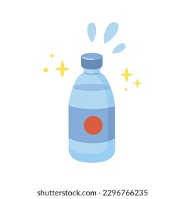 Cute cartoon bottle water