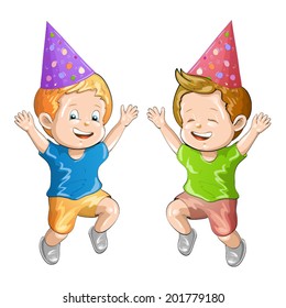 Cute cartoon boys