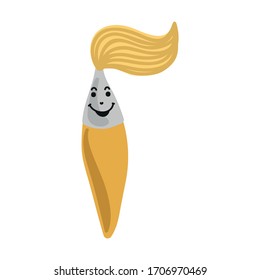 Pincel de dibujos animados. Ilustración del vector
